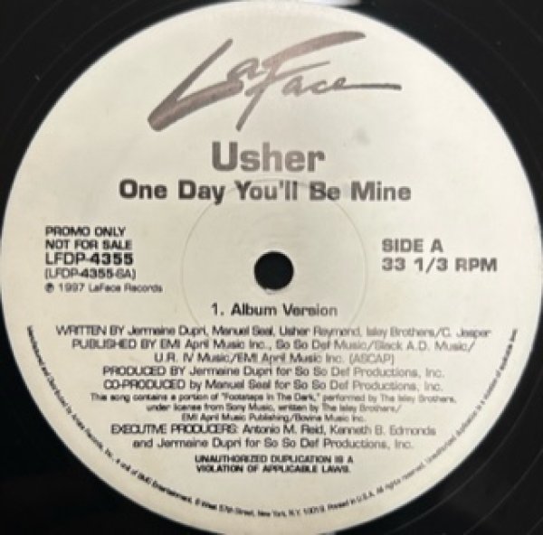 画像1: Usher / One Day You'll Be Mine - US Promo Only -「R&B Must 1000」 (1)