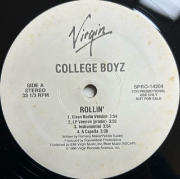 画像1: College Boyz / Rollin' cw Pom Pom Ting - US Promo - (1)