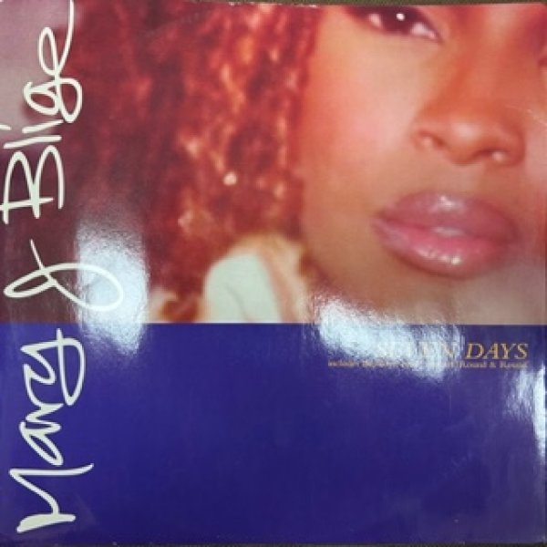 画像1: Mary J Blige / Seven Days ft George Benson  cw Round And Round remixes Brooklyn Funk - UK Press - (1)