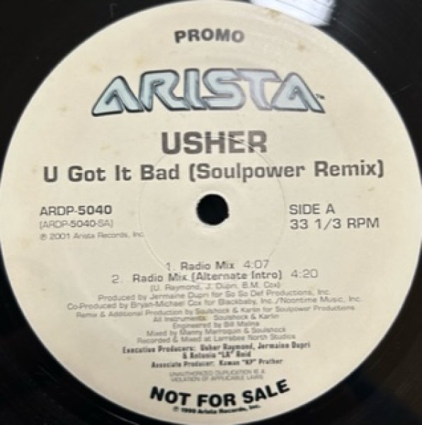 画像1: Usher / U Got It Bad - US Promo Only Soul Power Remixes !!!!! -  (1)