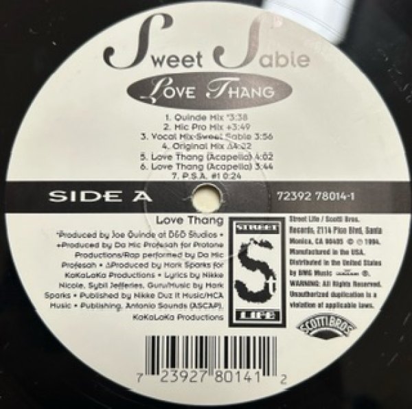 画像1: Sweet Sable / Love Thang cw tonite 「R&B Must 1000」 (1)