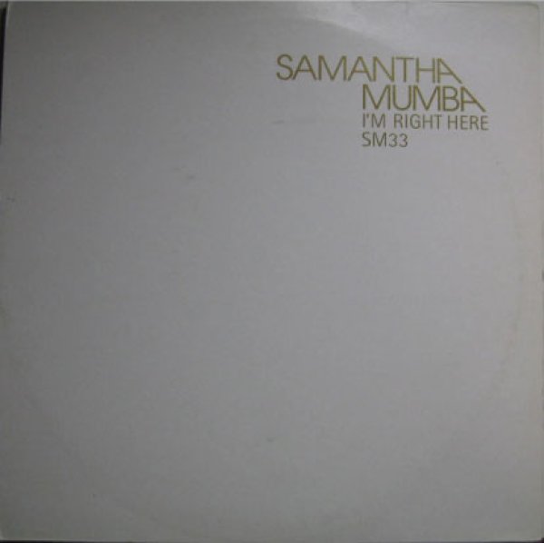 画像1: Samantha Mumba / I'm Right Here - UK Promo Only - (1)