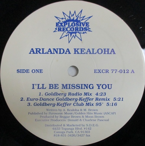 Arlanda Kealoha / I'll Be Missing You cw You Know The Way