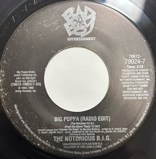 The Notorious BIG / Bip Poppa cw Warning - 7 Inch -